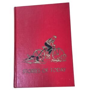 VTG Childrens Hour Vol 6 "Stories of Today" Book Spencer Press Hardcover Red